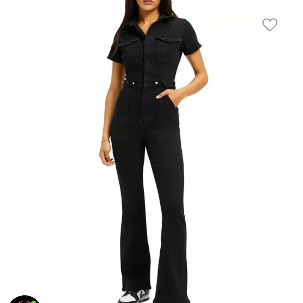 Good American black jumpsuit size 2 nwt
